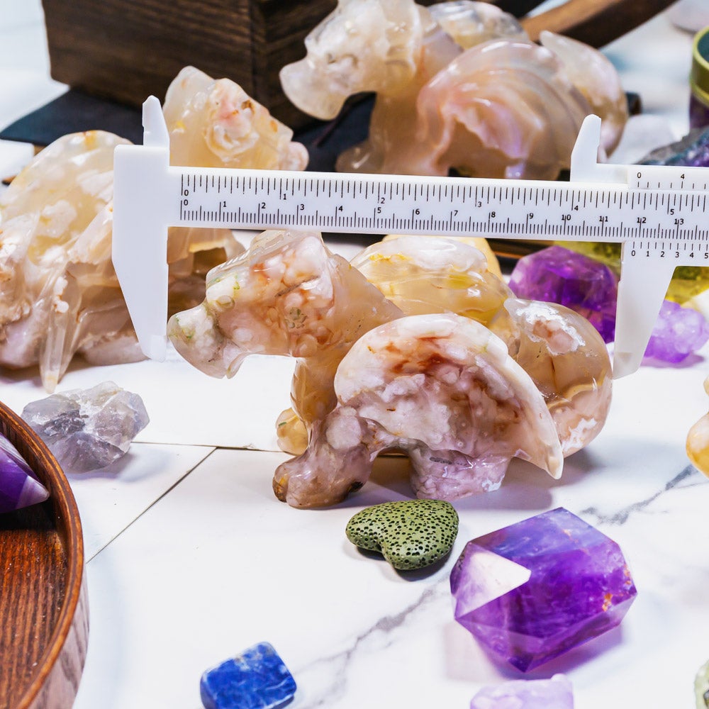 Reikistal Fleur Agate Dragon volant