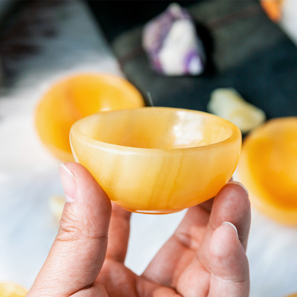 Reikistal Orange Calcite Small Cup