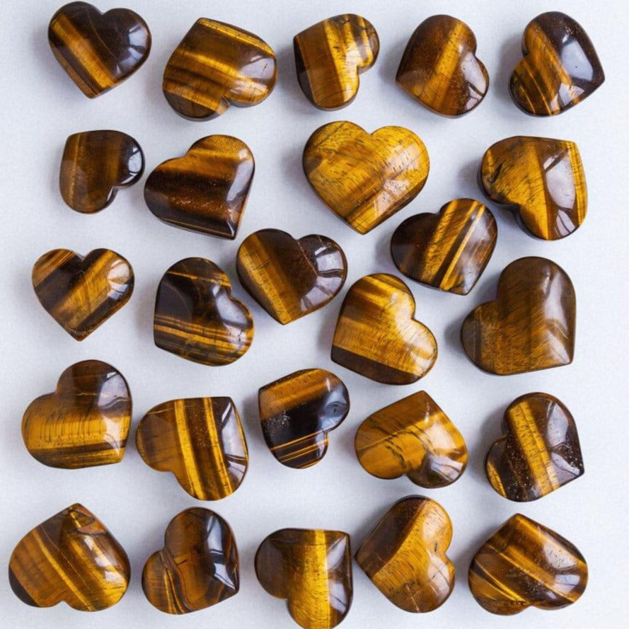 Tiger Eye Heart 49/KG - Reikilovecrystal