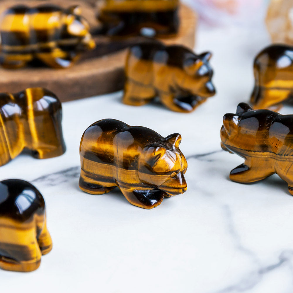 Reikistal Yellow Tigers Eye Bear