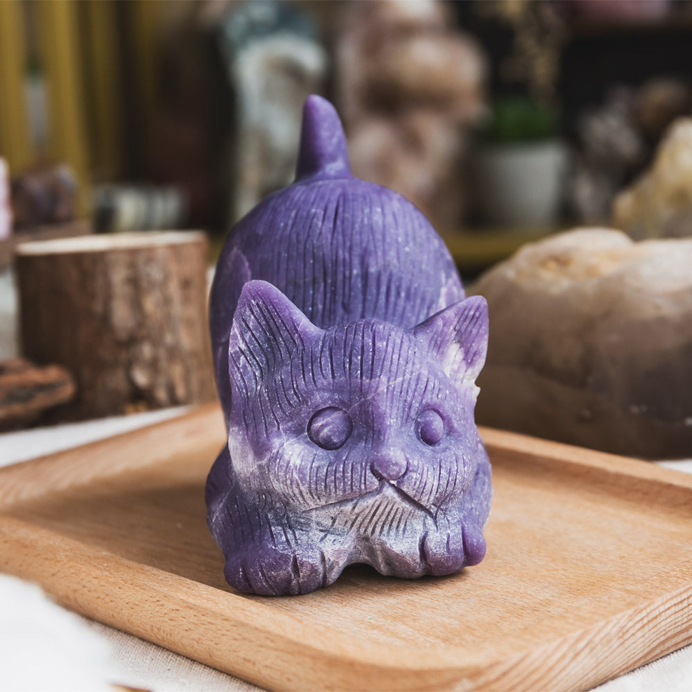 Reikistal Lepidolite Cat