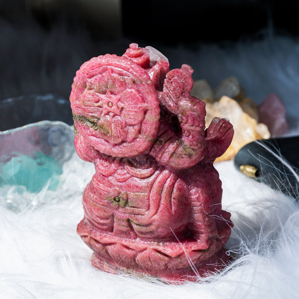 Reikistal Rhodonite Ganesha