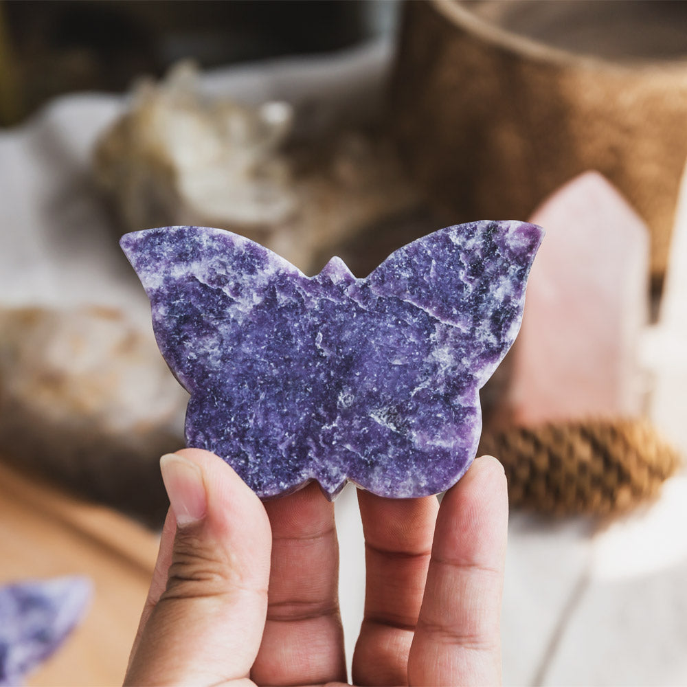 Reikistal Lepidolite Butterfly