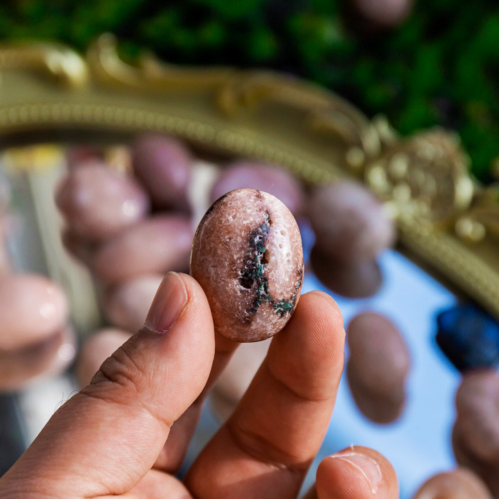 Reikistal Pink Amethyst Tumbled Stone