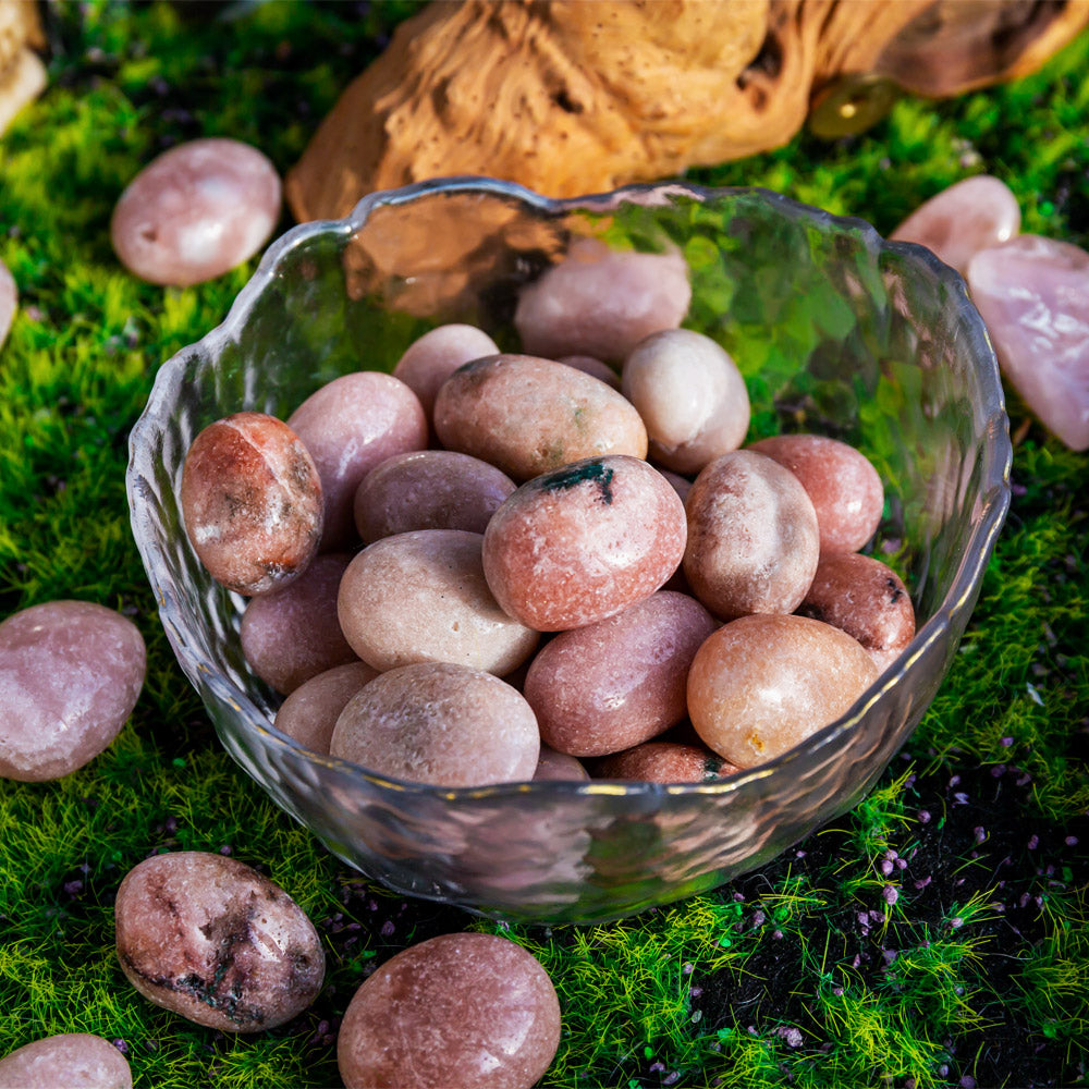 Reikistal Pink Amethyst Tumbled Stone