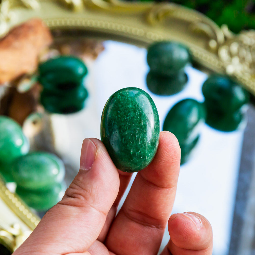 Reikistal Green Strawberry Quartz Tumbled Stone