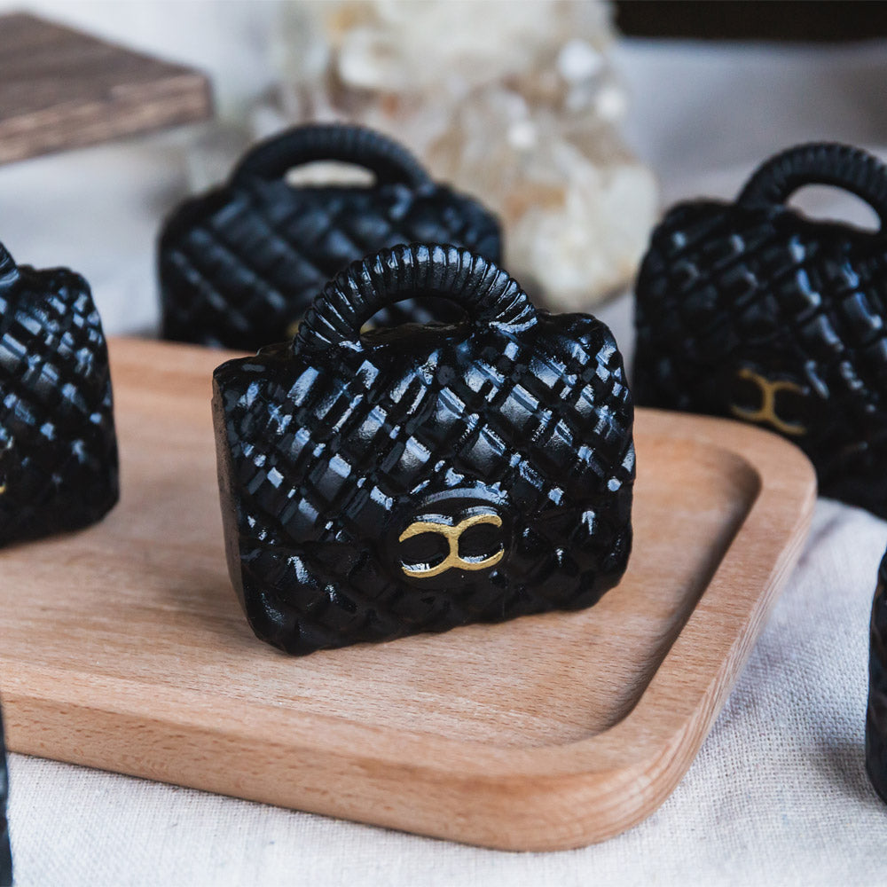 Reikistal Black Obsidian Bag