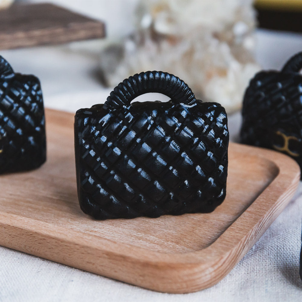 Reikistal Black Obsidian Bag