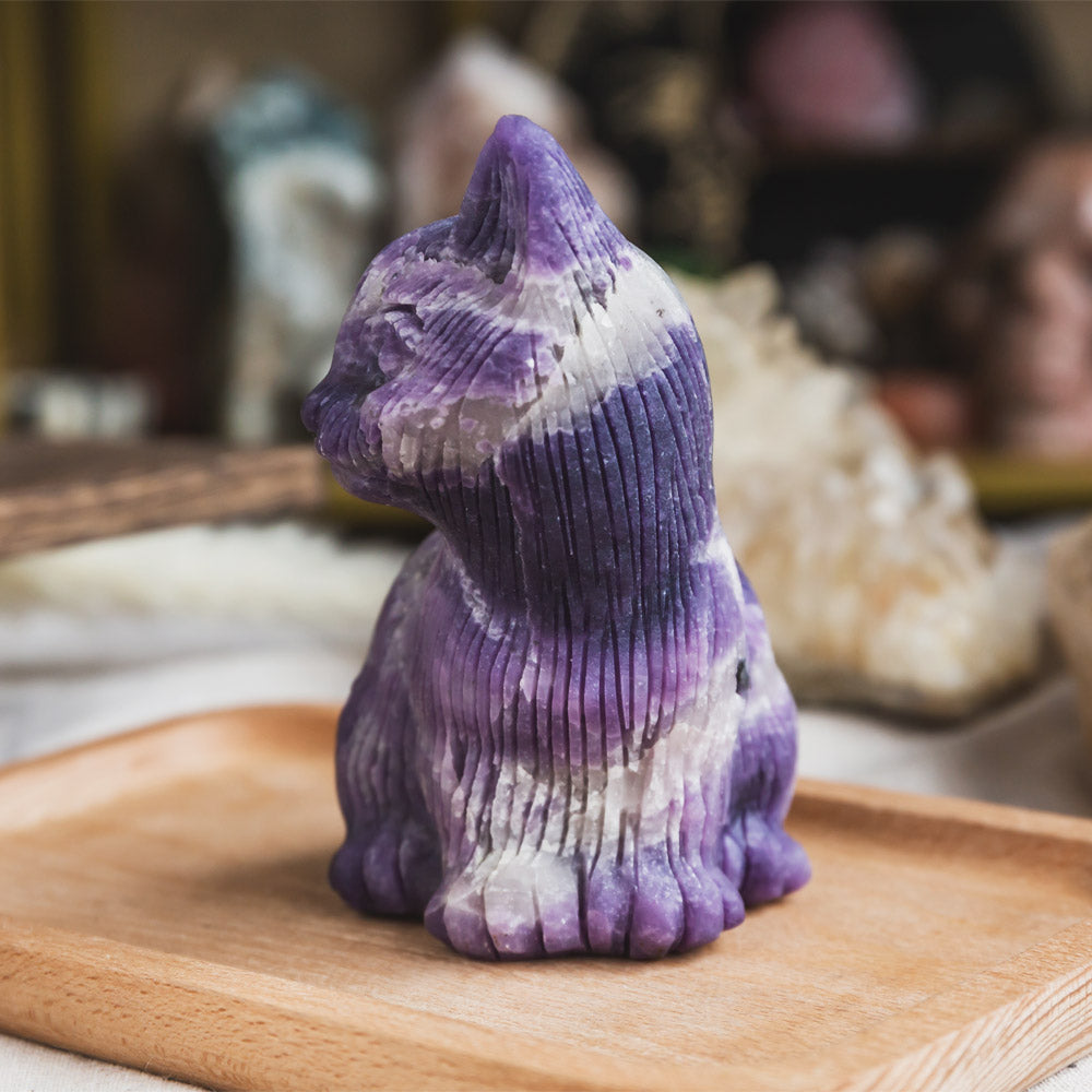 Reikistal Lepidolite Cat