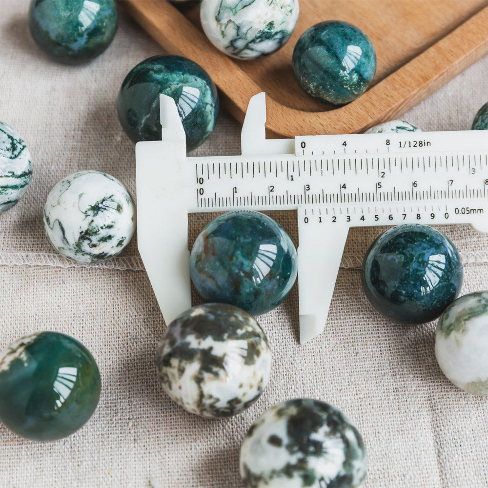 Reikistal Moss Agate Ball