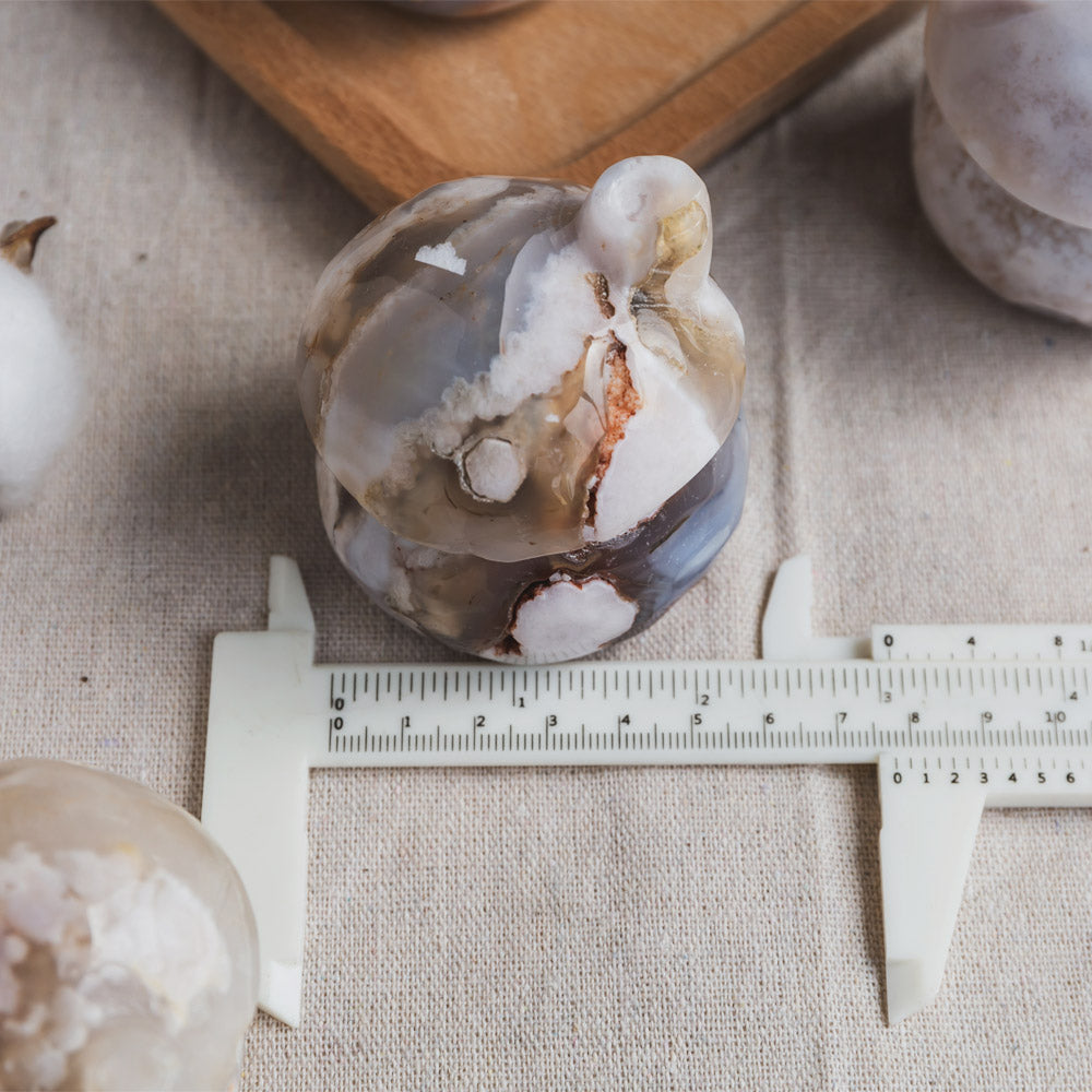 Reikistal Flower Agate Mushroom House