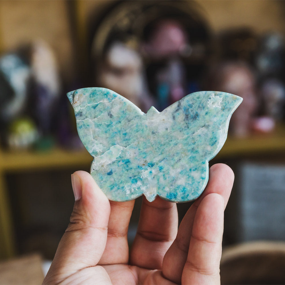 Reikistal Blue Yooperlite Butterfly