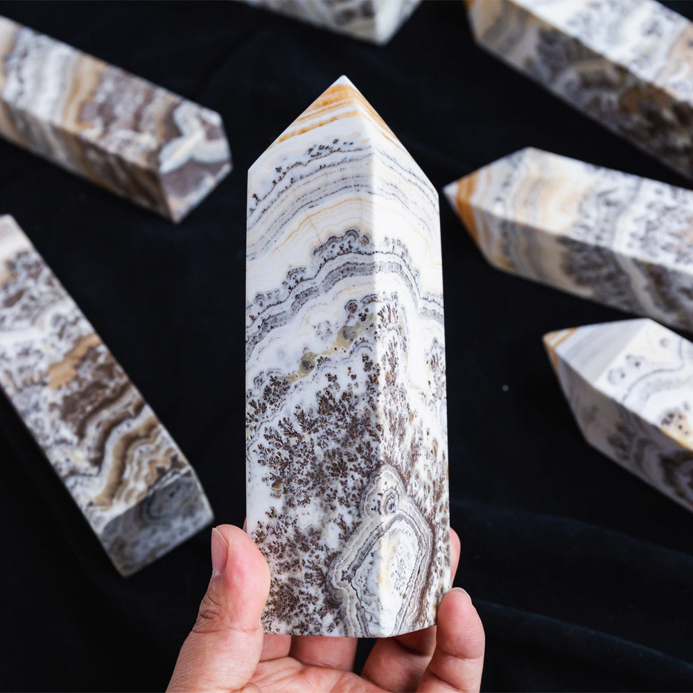 Reikistal Dendritic Orange Calcite Point