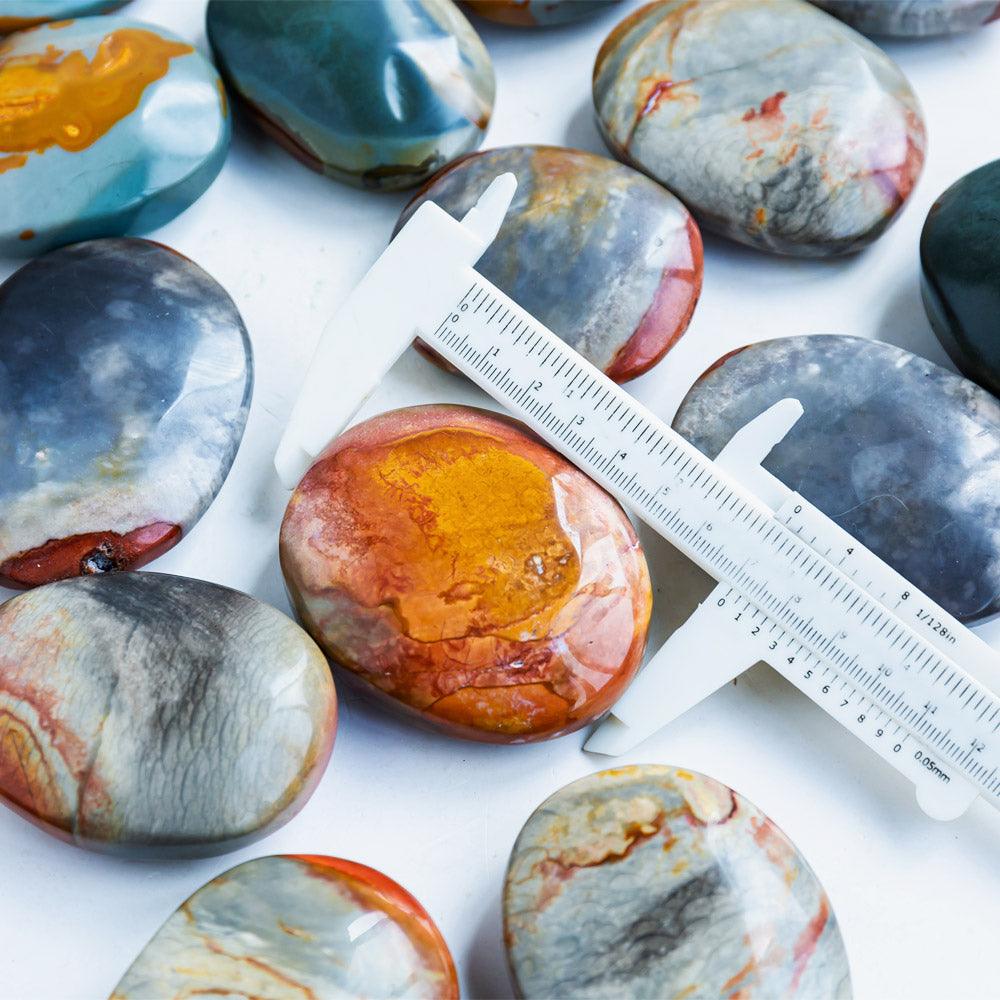 Polychrome jasper palm stone - Reikilovecrystal