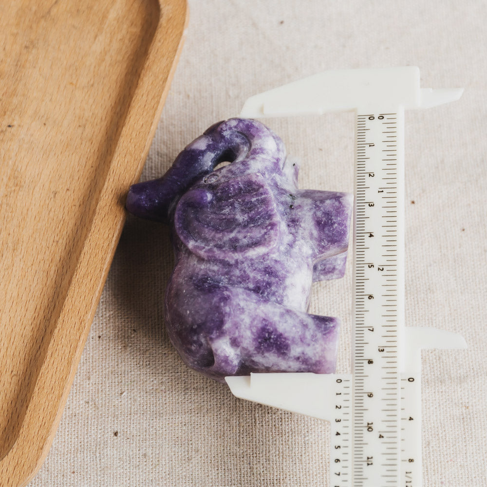 Reikistal Lepdolite Elephant