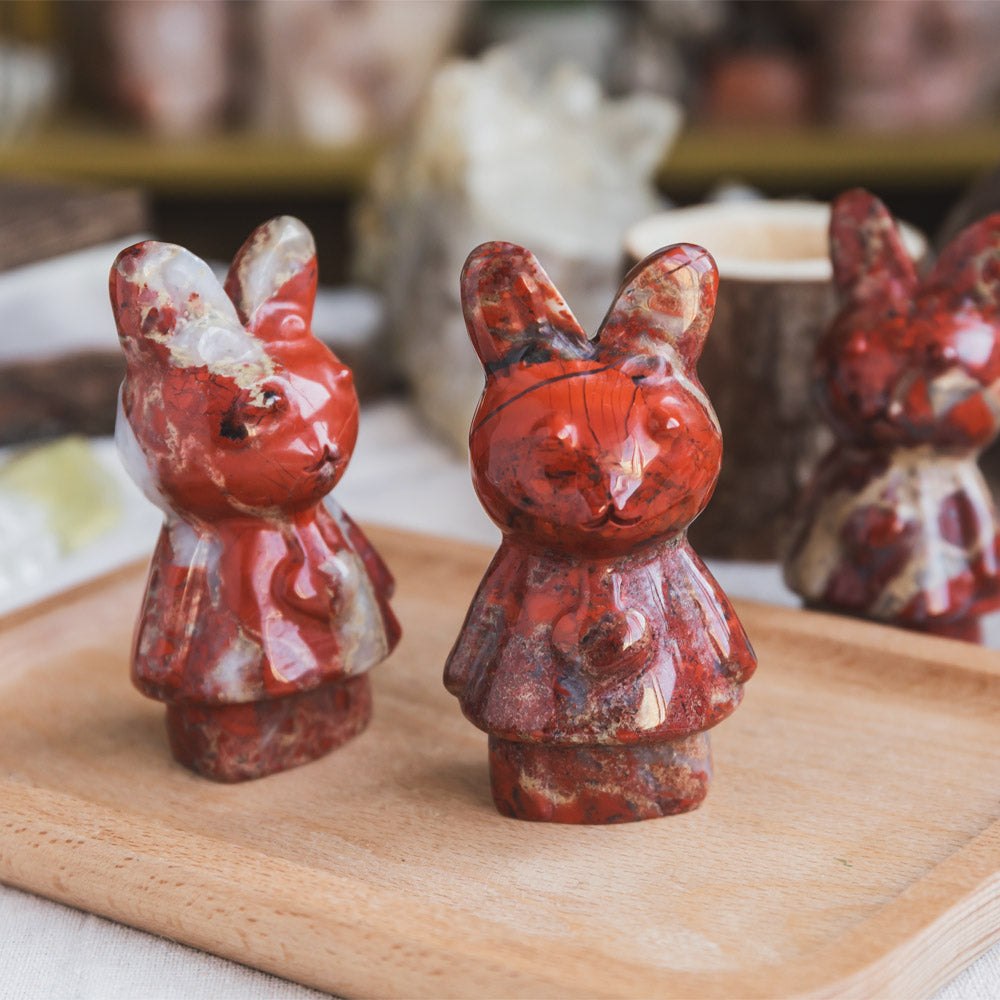 Reikistal Red Jasper Rabbit