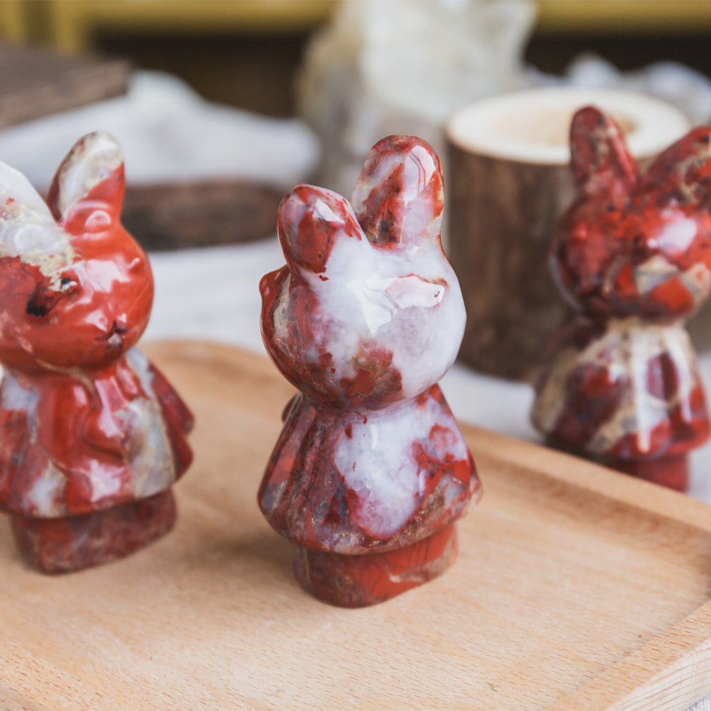 Reikistal Red Jasper Rabbit