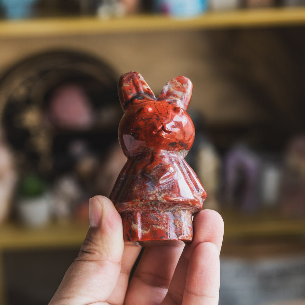 Reikistal Red Jasper Rabbit