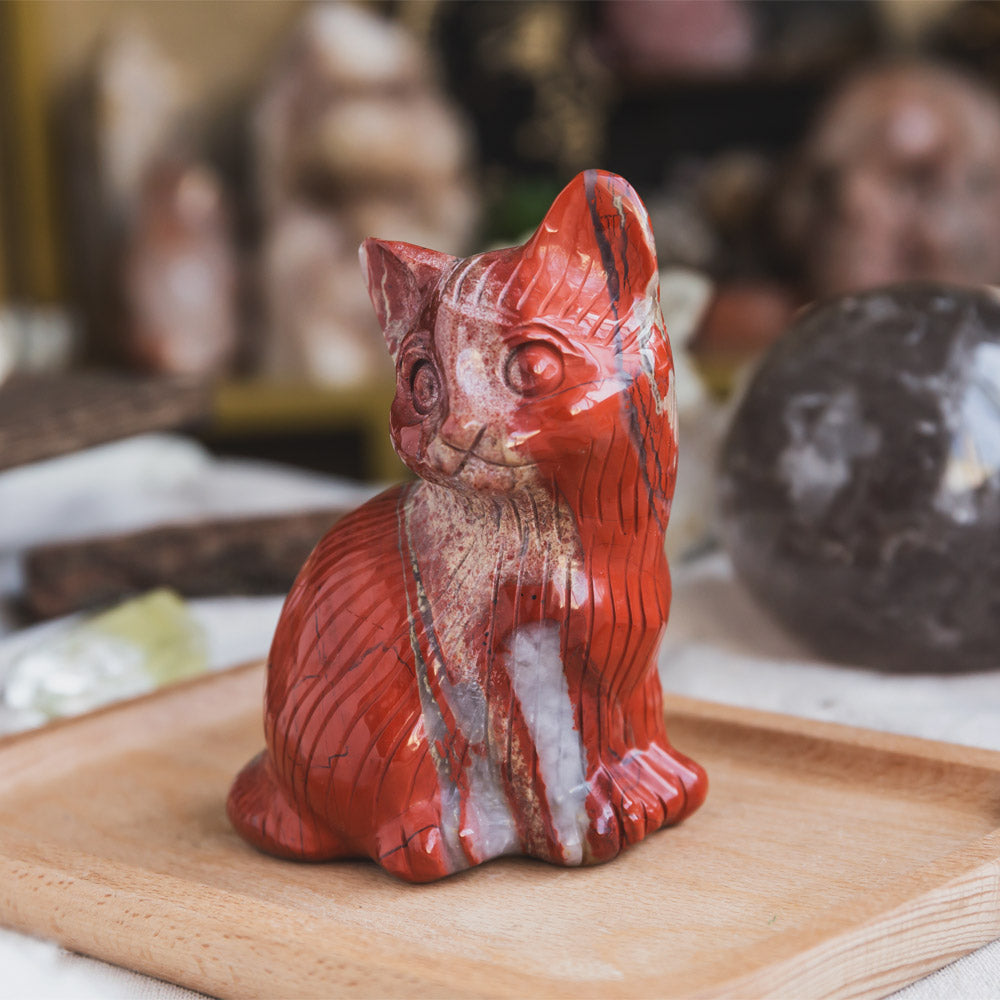 Reikistal Red Jasper Cat