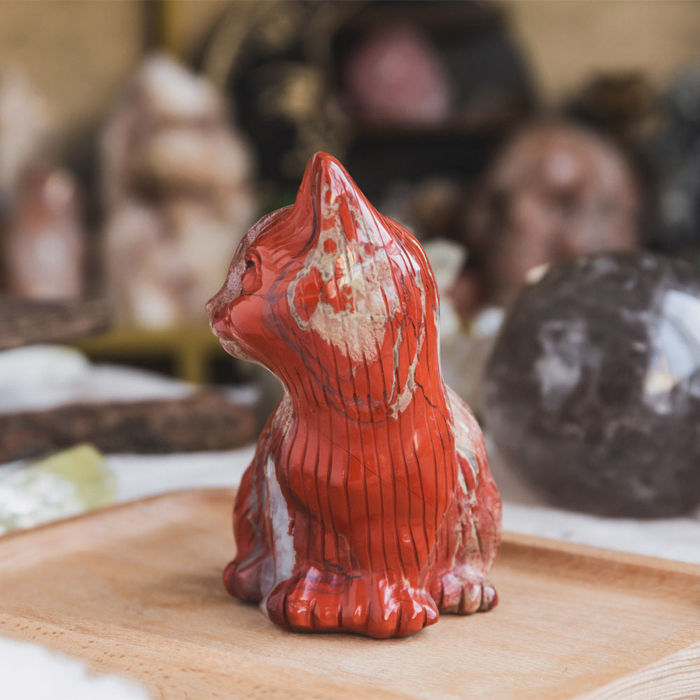 Reikistal Red Jasper Cat