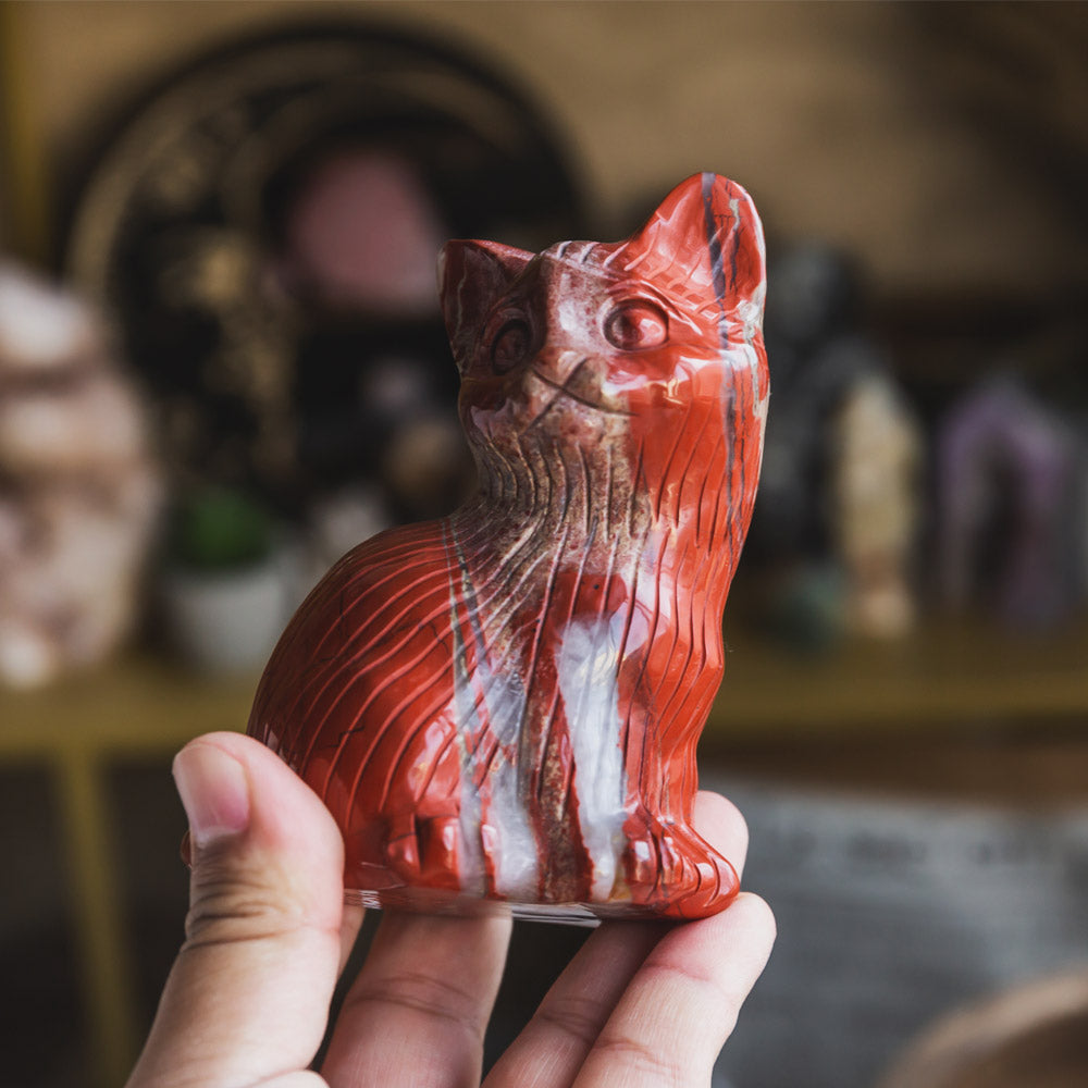 Reikistal Red Jasper Cat