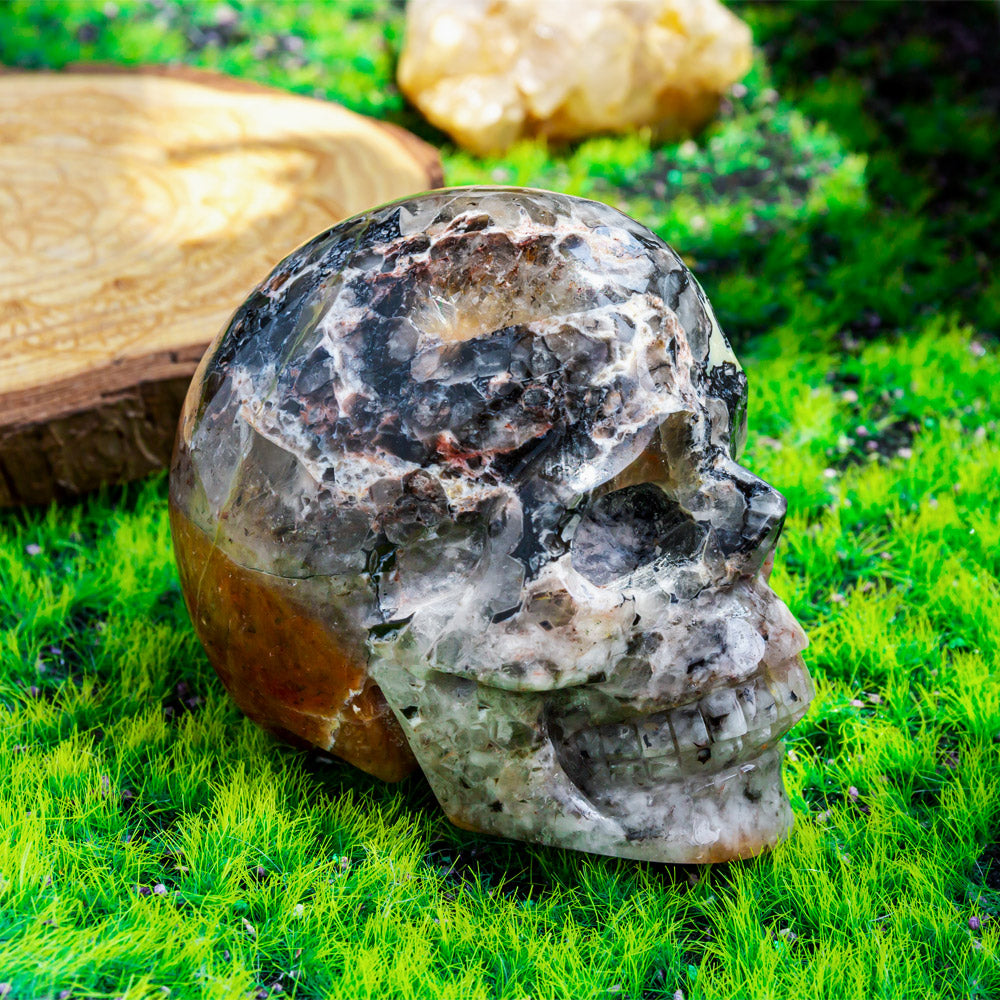 Reikistal Mosaic Quartz Skull