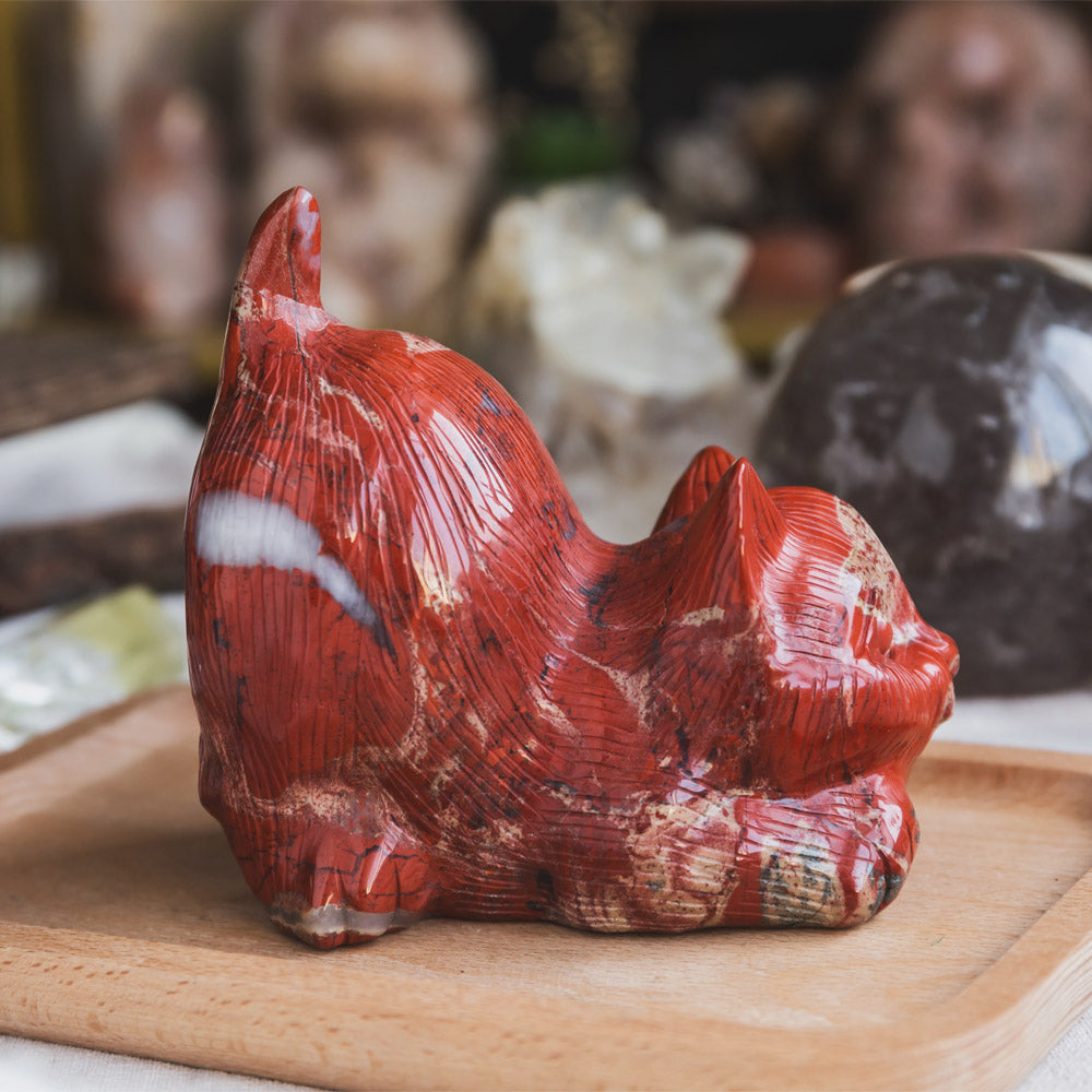 Reikistal Red Jasper Cat