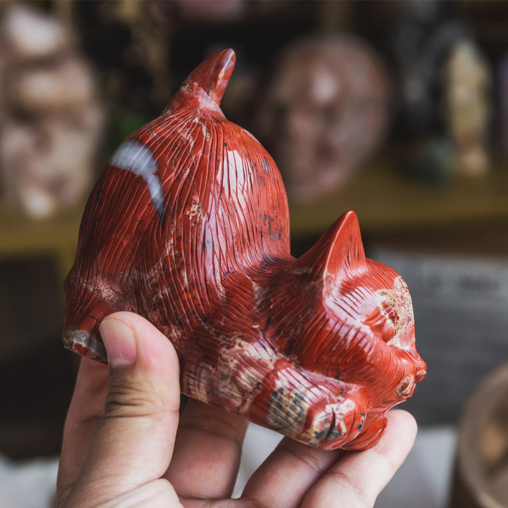 Reikistal Red Jasper Cat