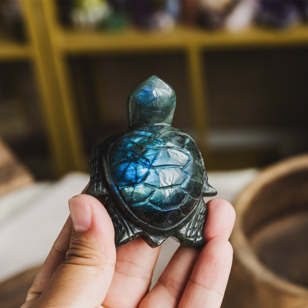 Reikistal Labradorite Turtle