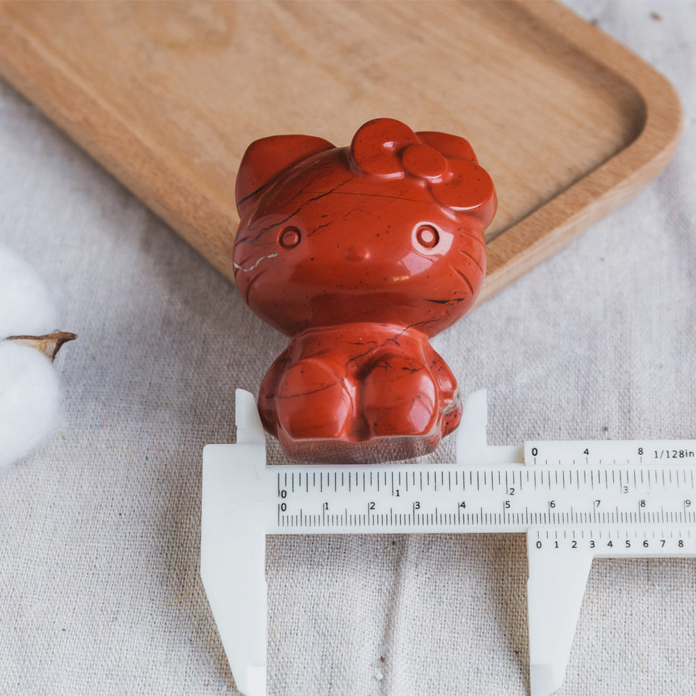 Reikistal Red Jasper Hello Kitty