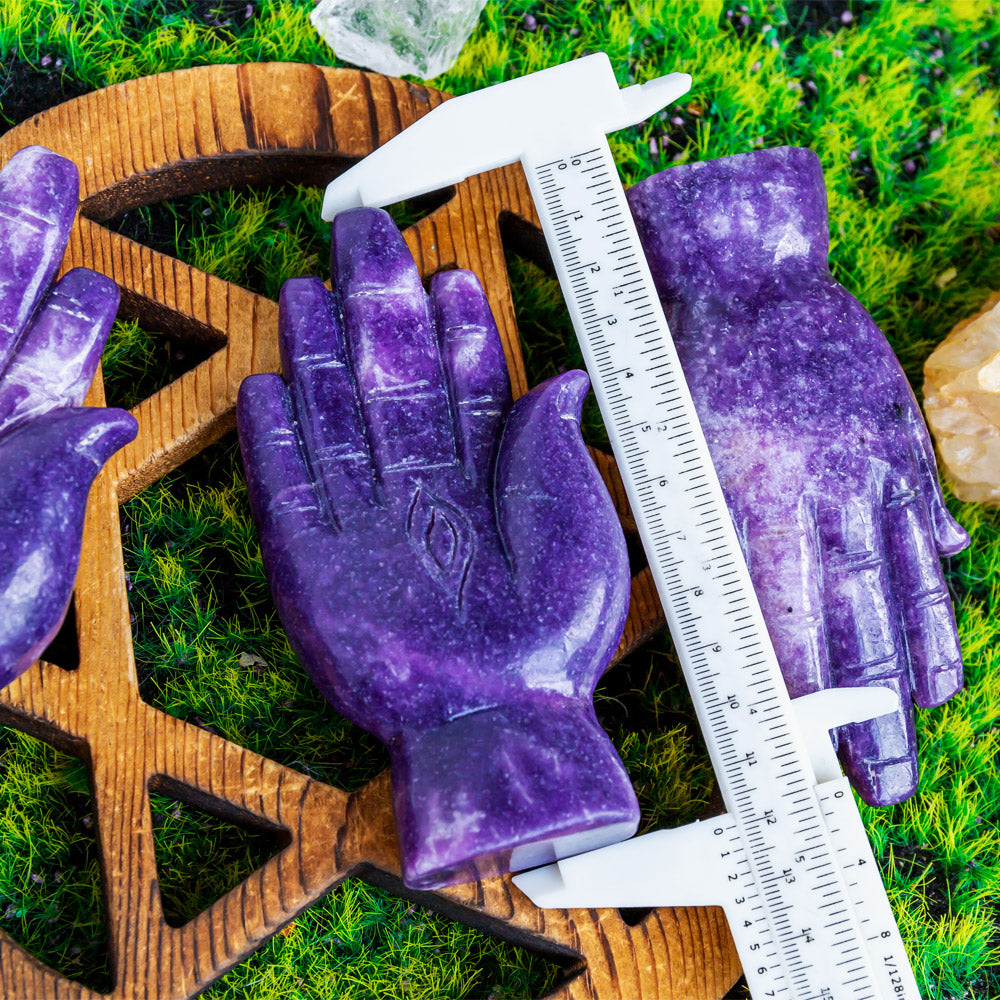 Reikistal Lepidolite Reiki Hand