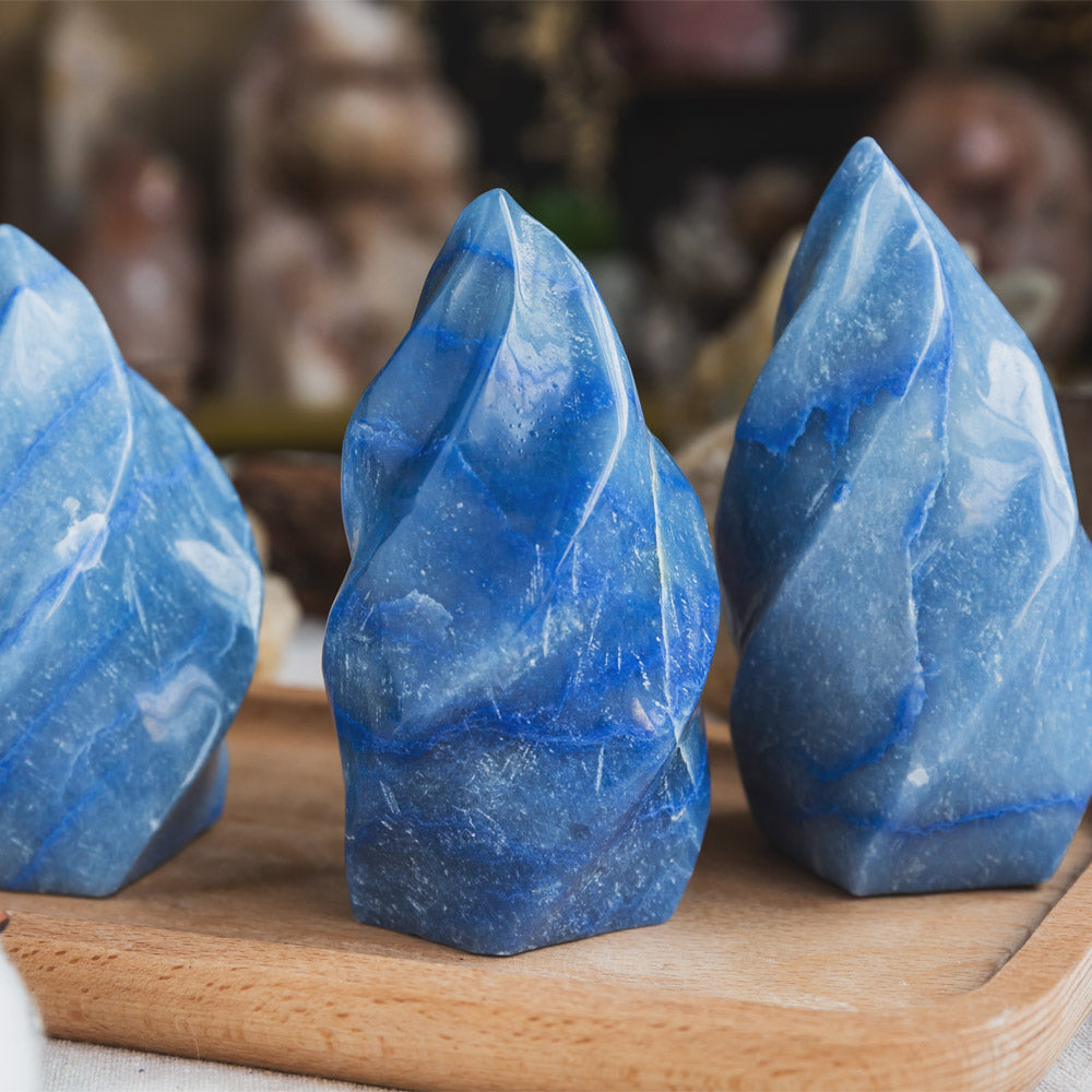 Reikistal Blue Aventurine Flame