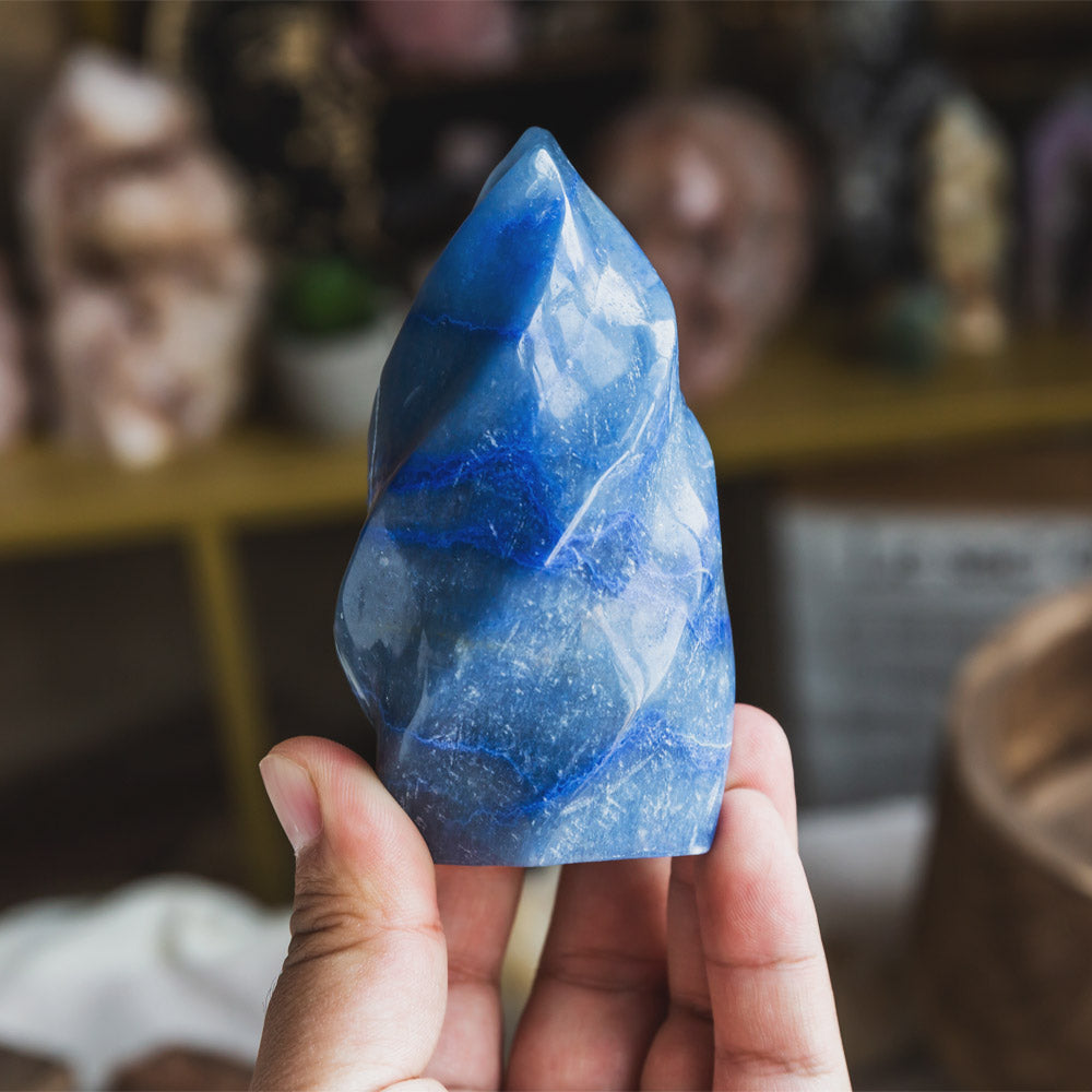 Reikistal Blue Aventurine Flame