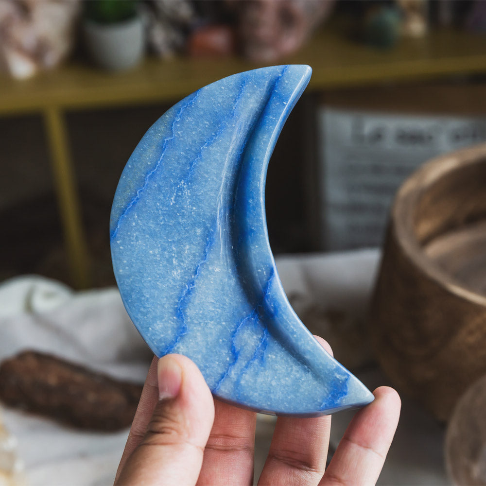 Reikistal Blue Aventurine Moon Bowl