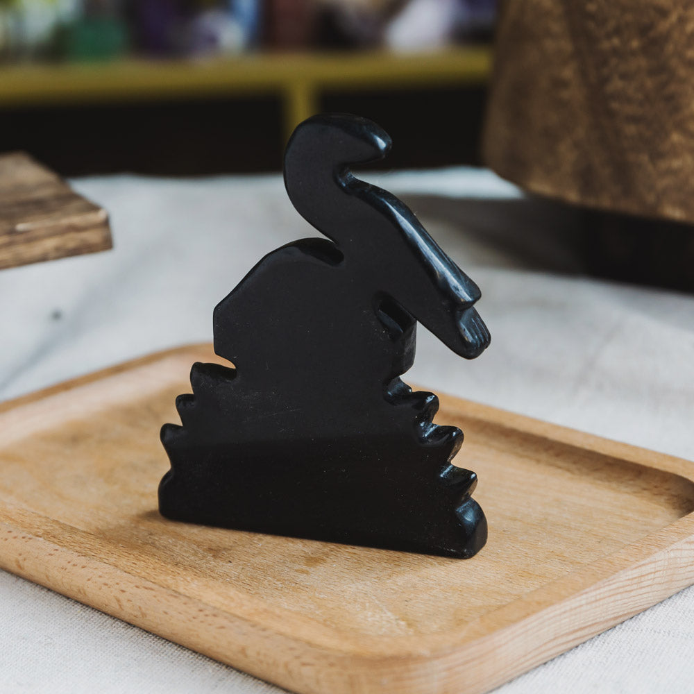 Reikistal Black Obsidian Tombstone