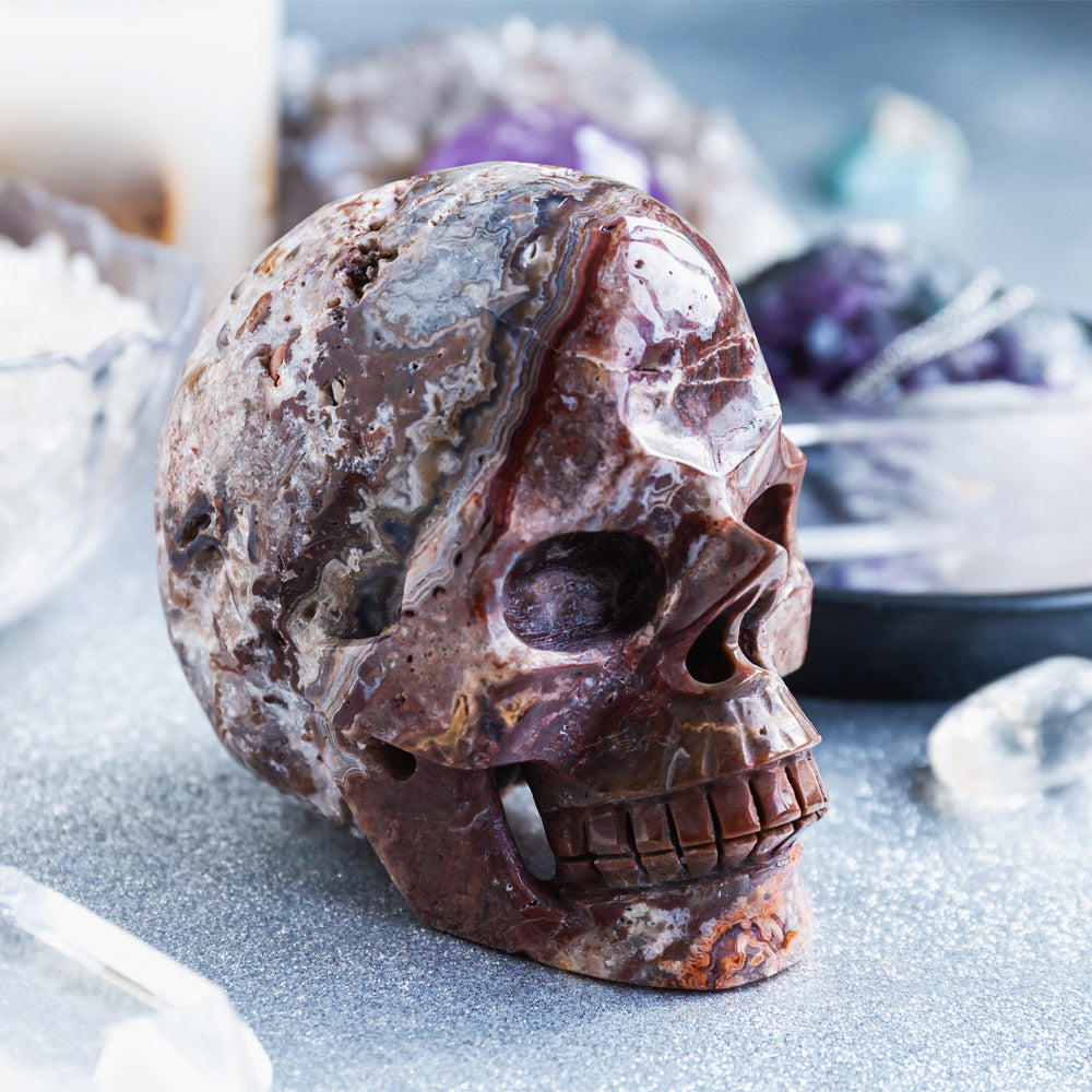 Reikistal Mexico Sardonyx Hollow Skull