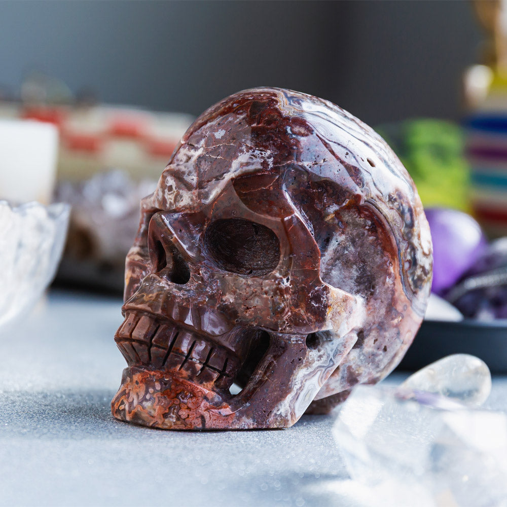 Reikistal Mexico Sardonyx Hollow Skull