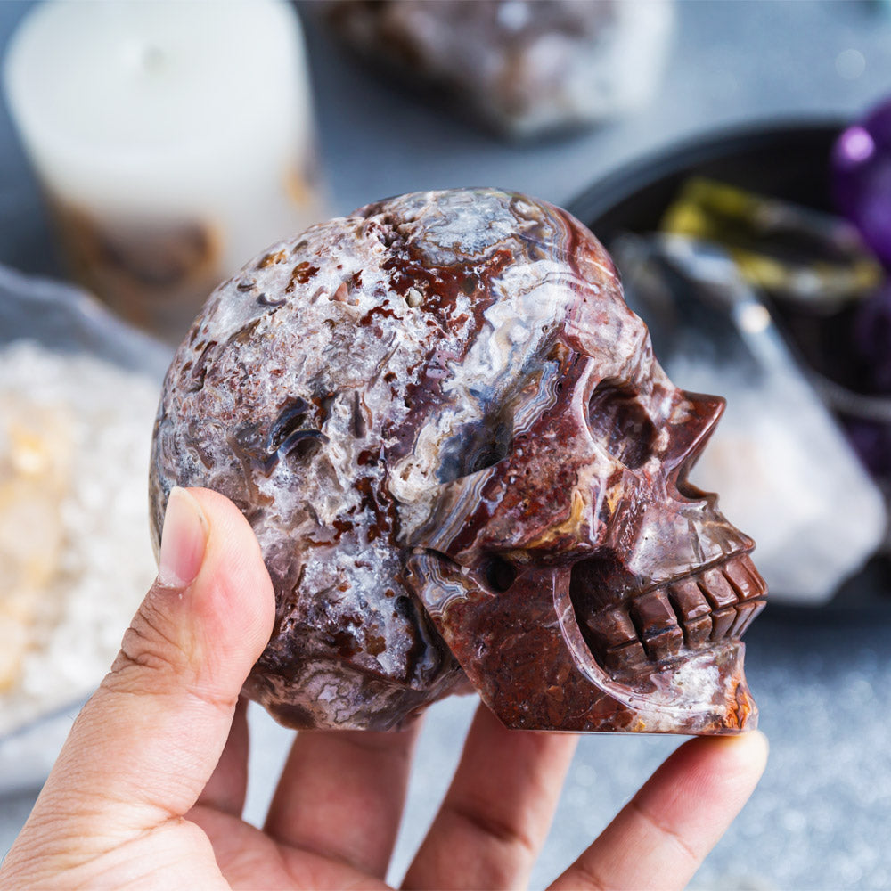 Reikistal Mexico Sardonyx Hollow Skull