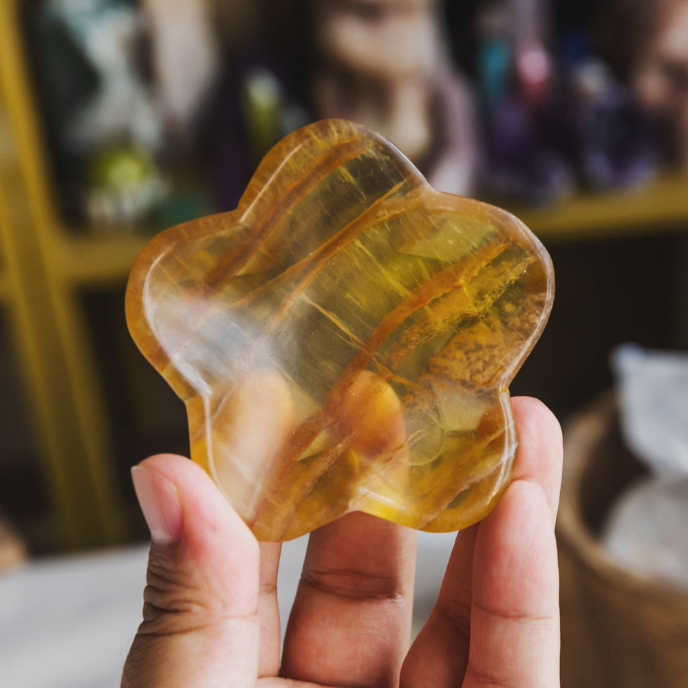 Reikistal Yellow Fluorite Bowl/Cup