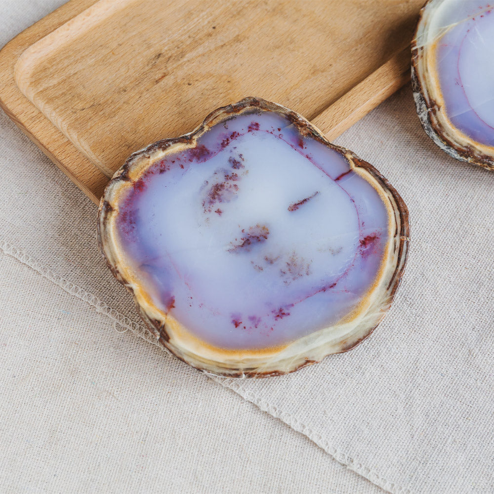 Reikistal Blue Chalcedony Slice