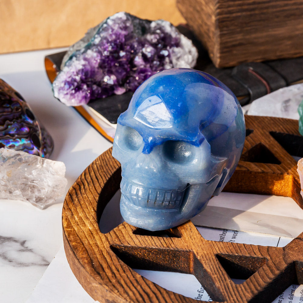 Reikistal Blue Aventurine Skull