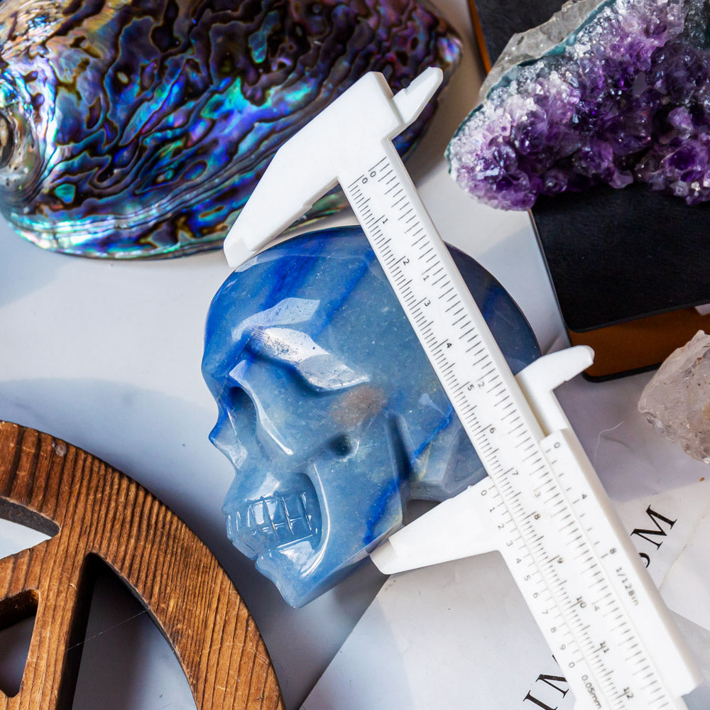 Reikistal Blue Aventurine Skull
