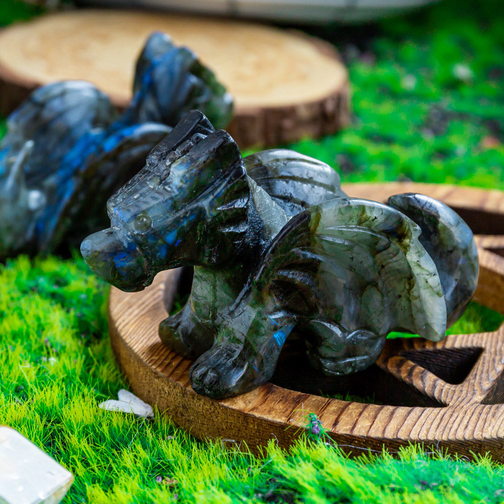 Reikistal Labradorite Flying Dragon