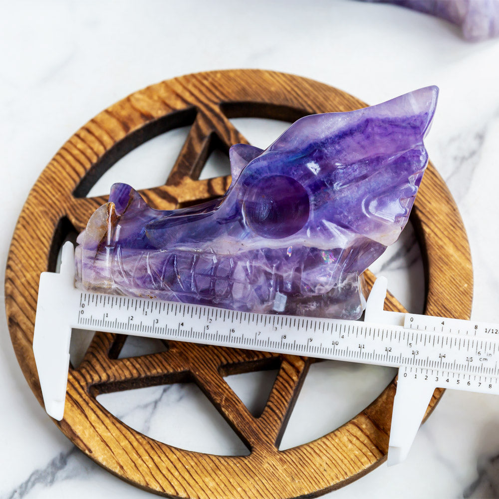 Reikistal Purple Fluorite Dragon Head