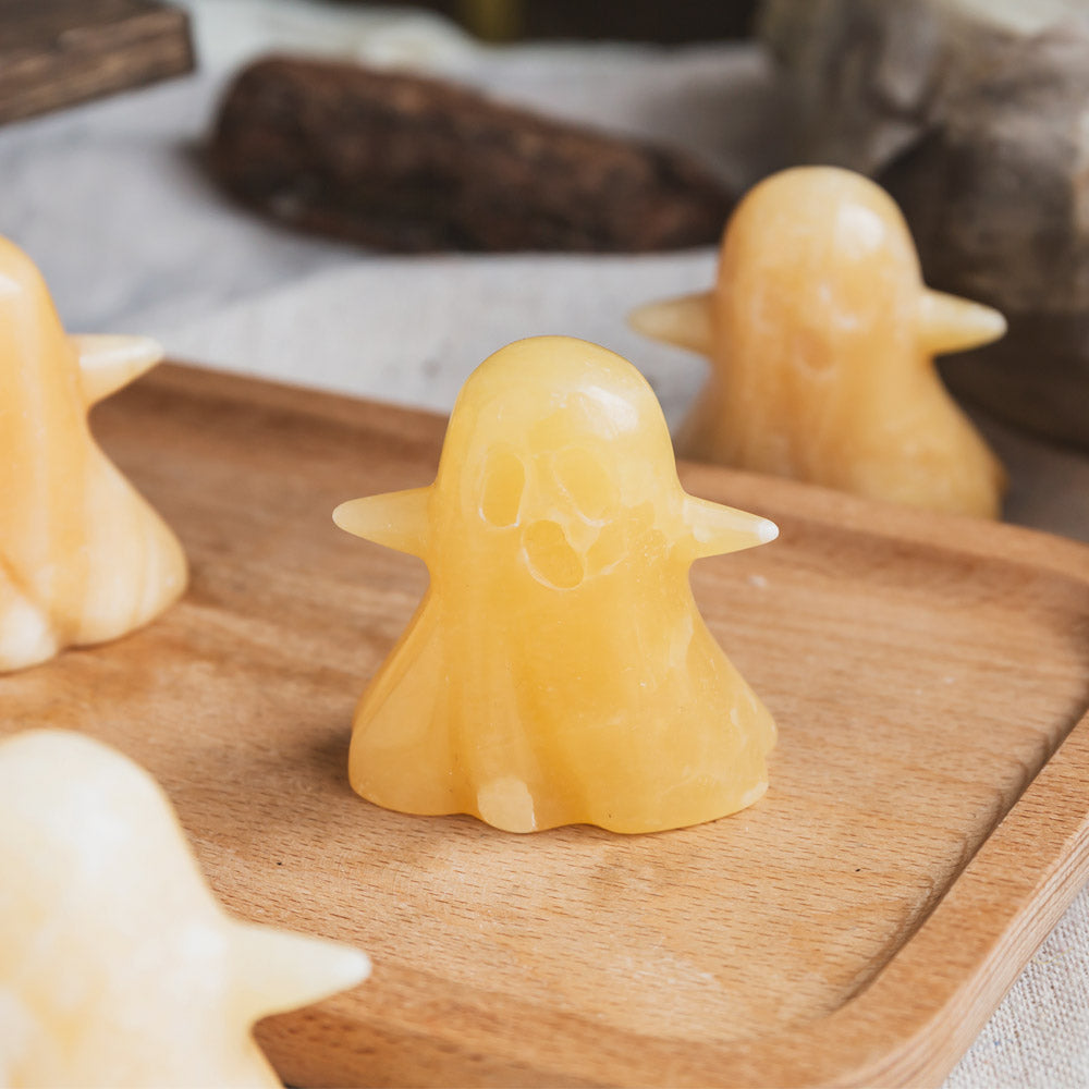 Reikistal Orange Calcite Ghost