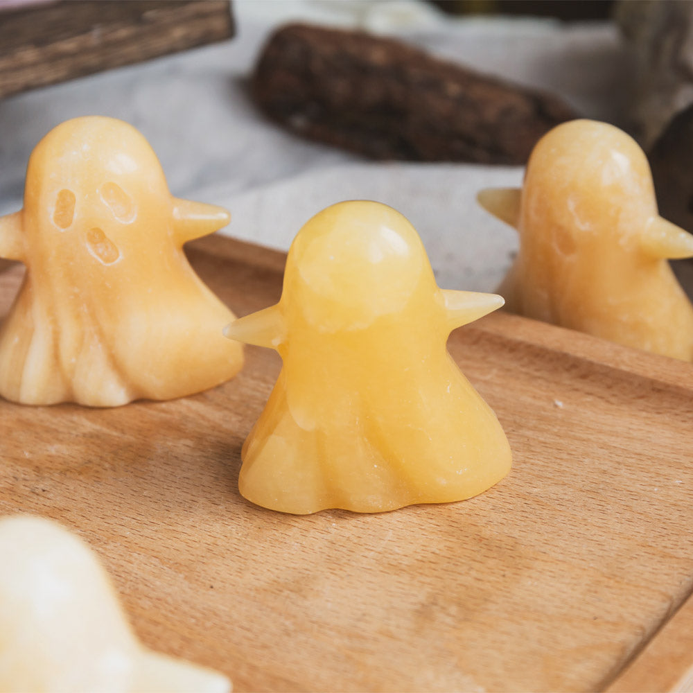 Reikistal Orange Calcite Ghost