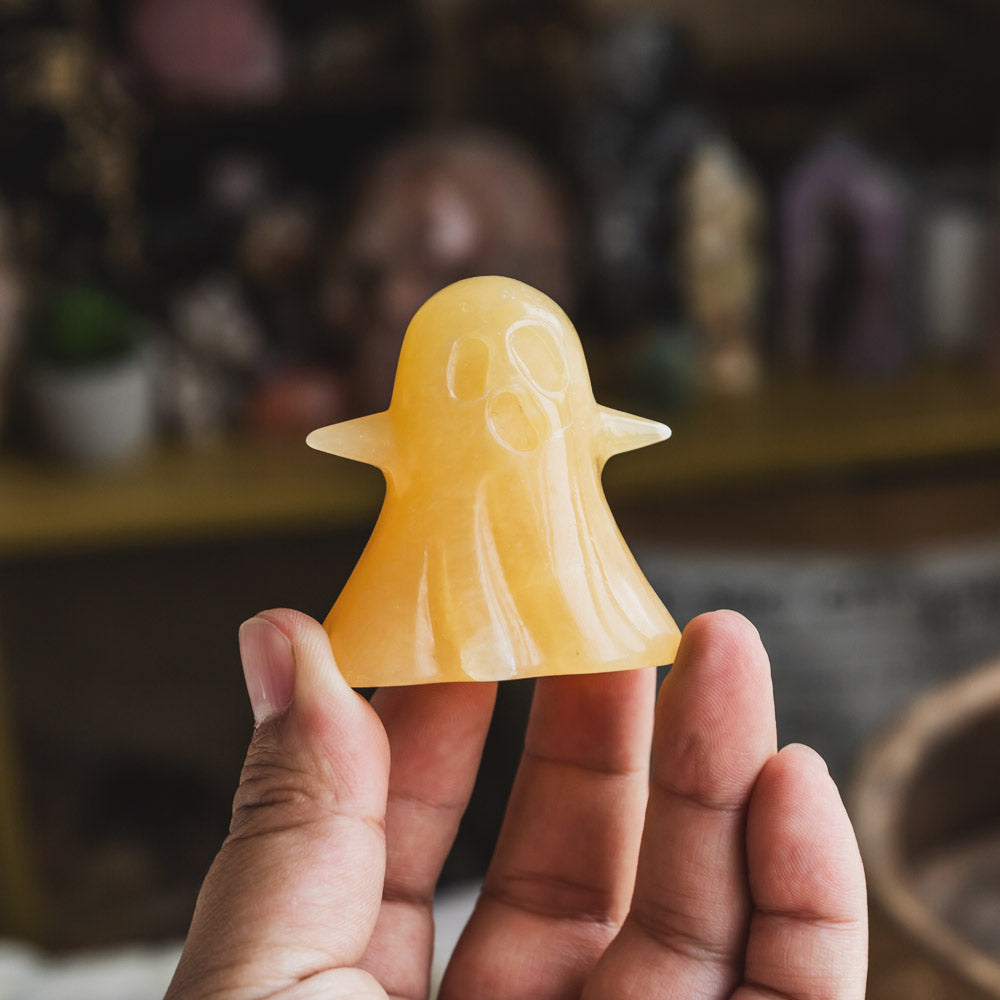 Reikistal Orange Calcite Ghost