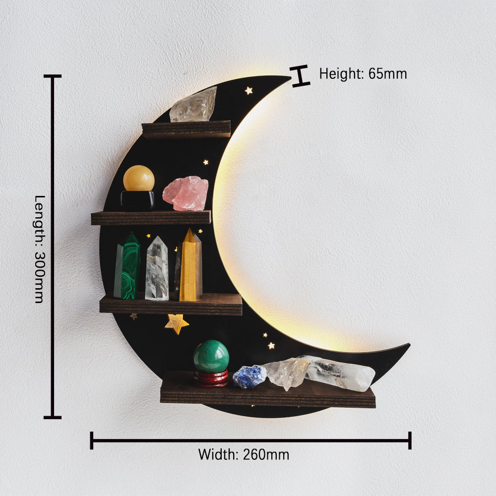 Reikistal Crescent Moon Crystal Shelf