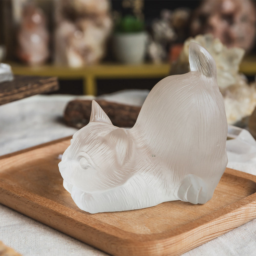 Reikistal Smelting Quartz Cat