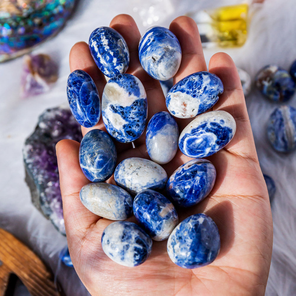 Reikistal Sodalite Tumbled Stone